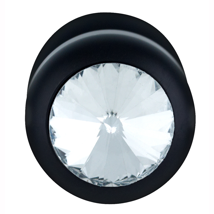 Picture of DIAMOND BUTT PLUG ALUMINIUM  83MM X 30MM BLACK