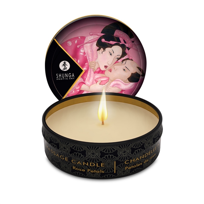 Picture of SHUNGA MINI MASSAGE CANDLE ROSE PETALS
