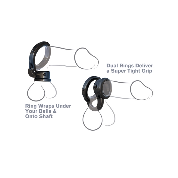 Picture of C-RINGZ IRONMAN DUO RING BLACK