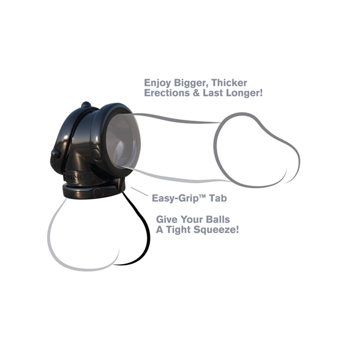 Picture of C-RINGZ ROCK HARD COCK PIPE BLACK