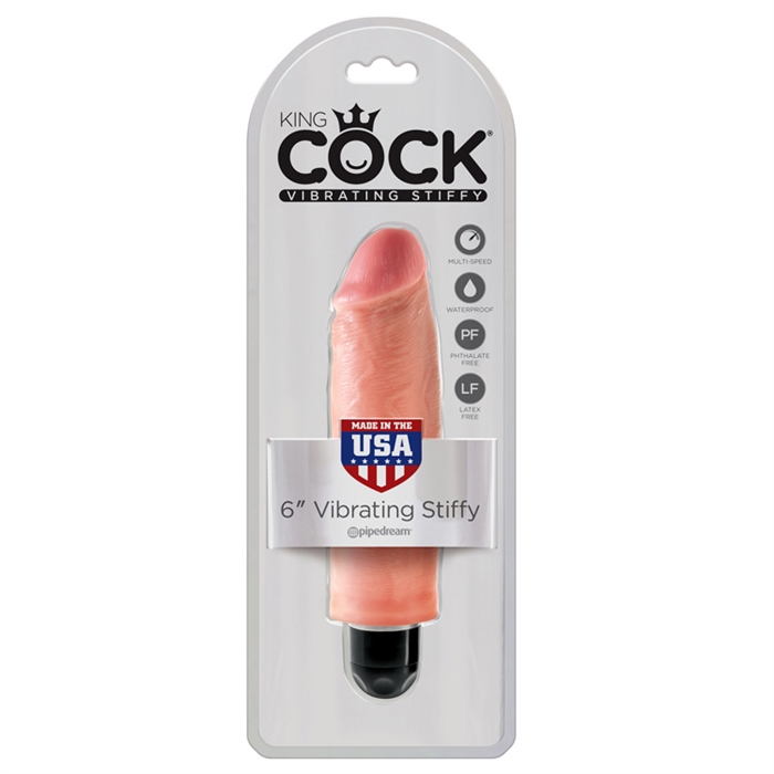 Picture of King Cock 6" Vibrating Stiffy - Flesh
