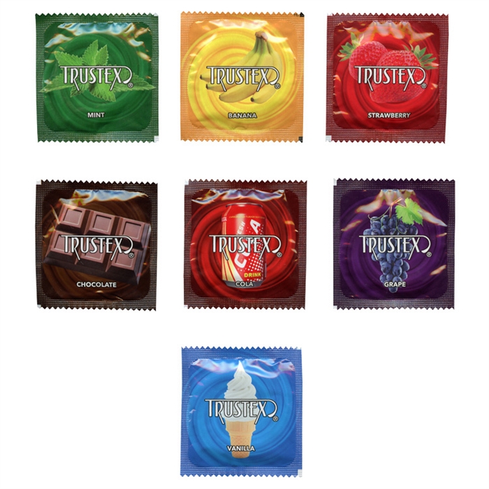 Picture of CONDOM TRUSTEX ASS FLAVOR LUB JAR 100