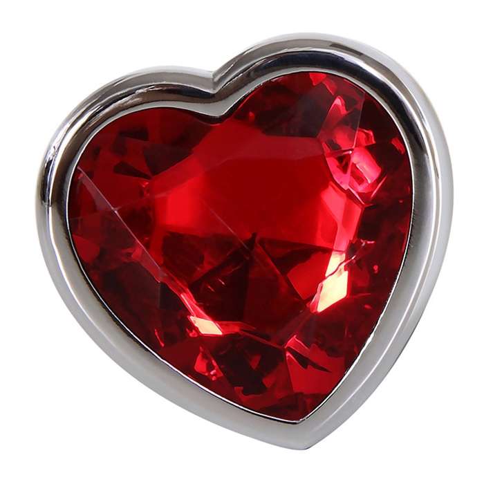 Picture of LARGE RED HEART GEM ANAL PLUG