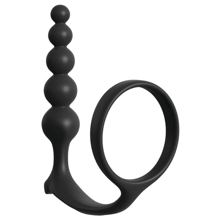 Picture of AFC   Ass-Gasm Cockring Anal Beads   Black