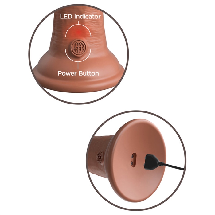 Picture of KC Elite Dual Density 8" Vib Silicone Tan