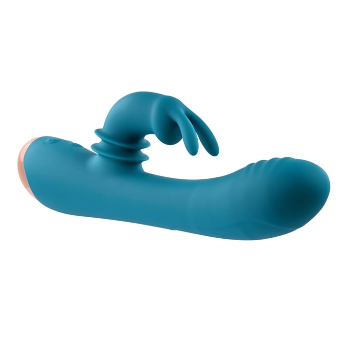 Picture of Shimmy & Shake Velvet Rabbit - Silicone Teal