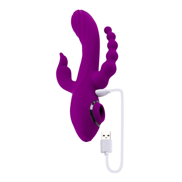 Picture of Fourgasm - Silicone Rechargeable - Purple