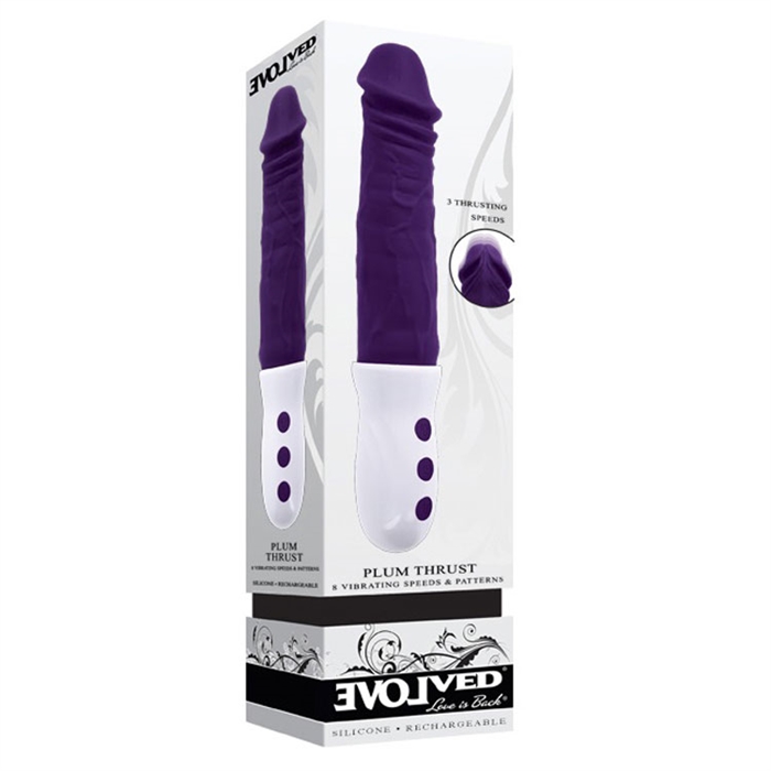 Picture of Plum Thrust - Silicone Rechargeable - Black
