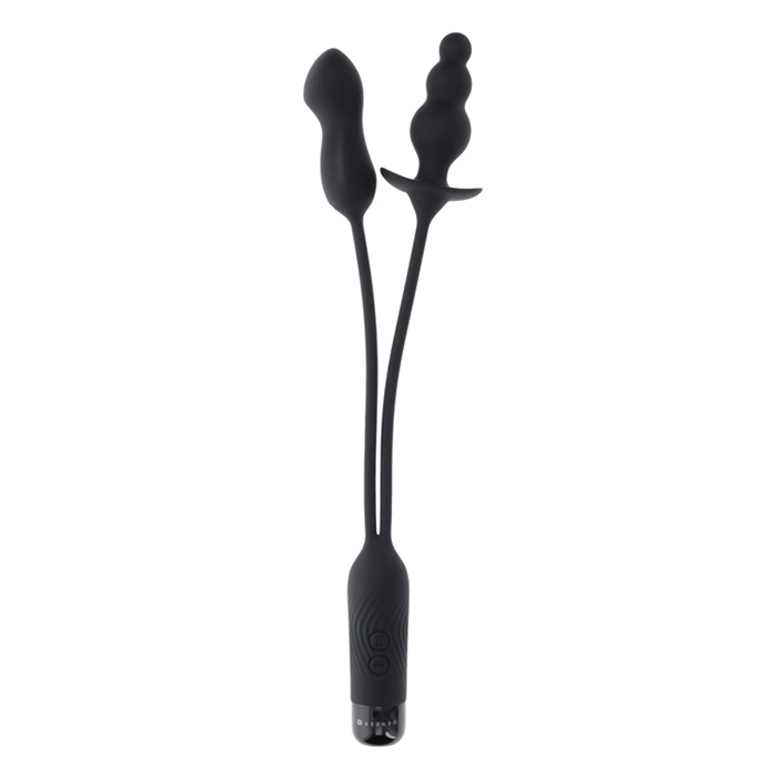 Picture of Double My Pleasure - Silicone Rechargeable - Black