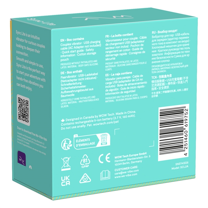 Picture of We-Vibe Sync Lite Aqua